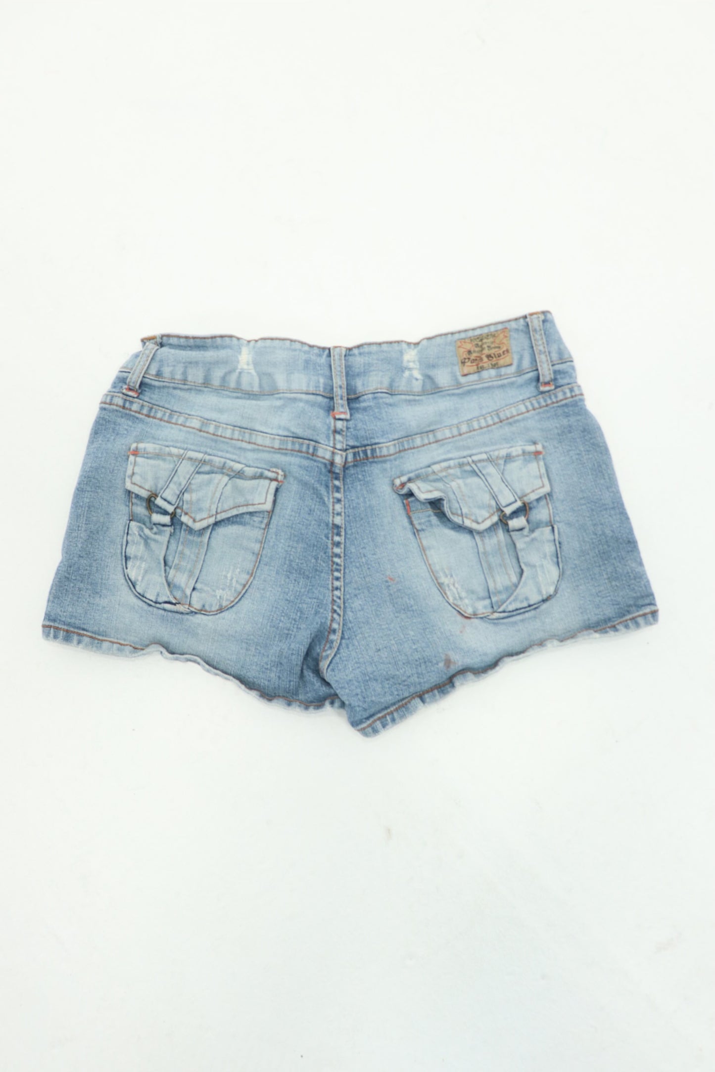 PARIS BLUE MINI SHORTS
